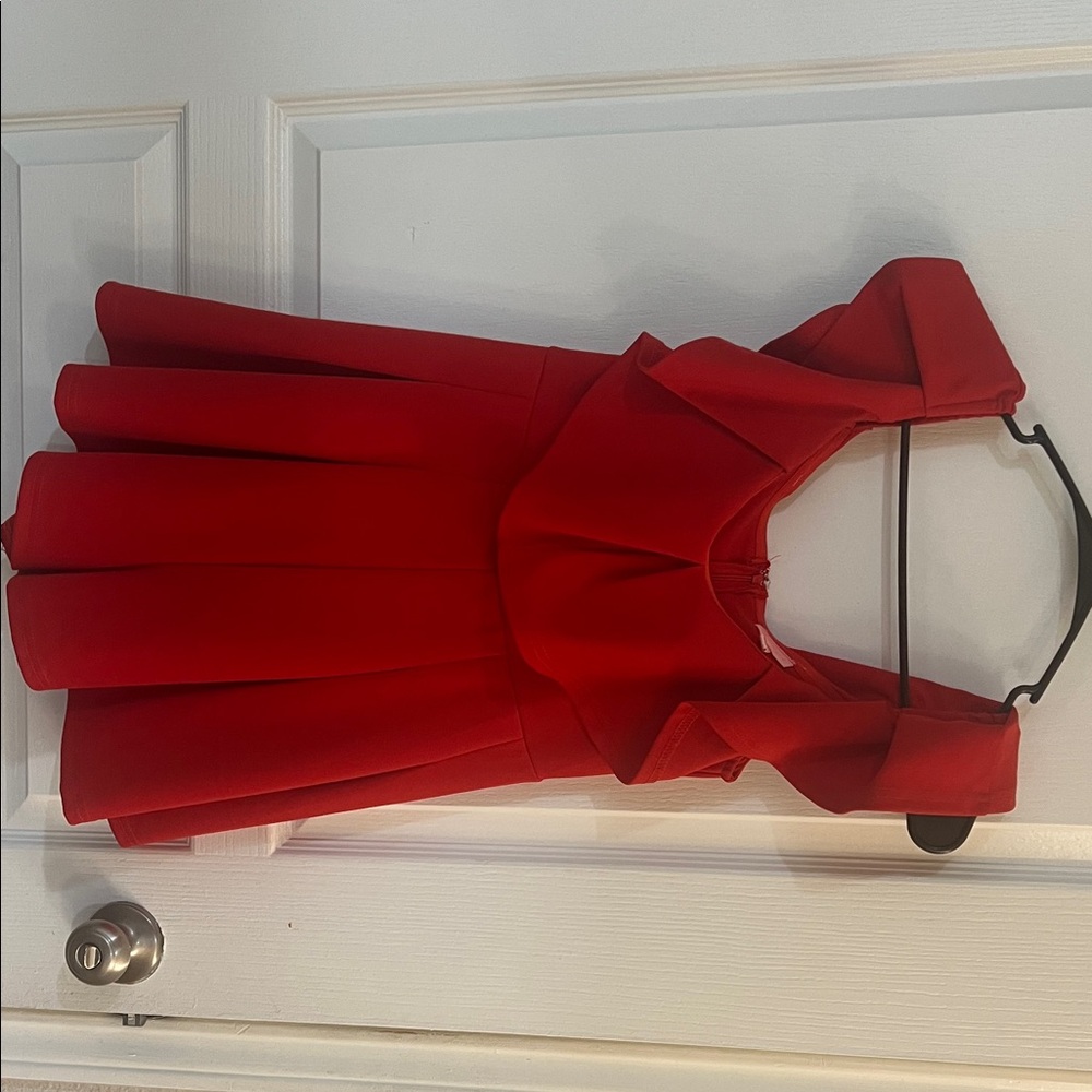 Elegant Red Mini Dress